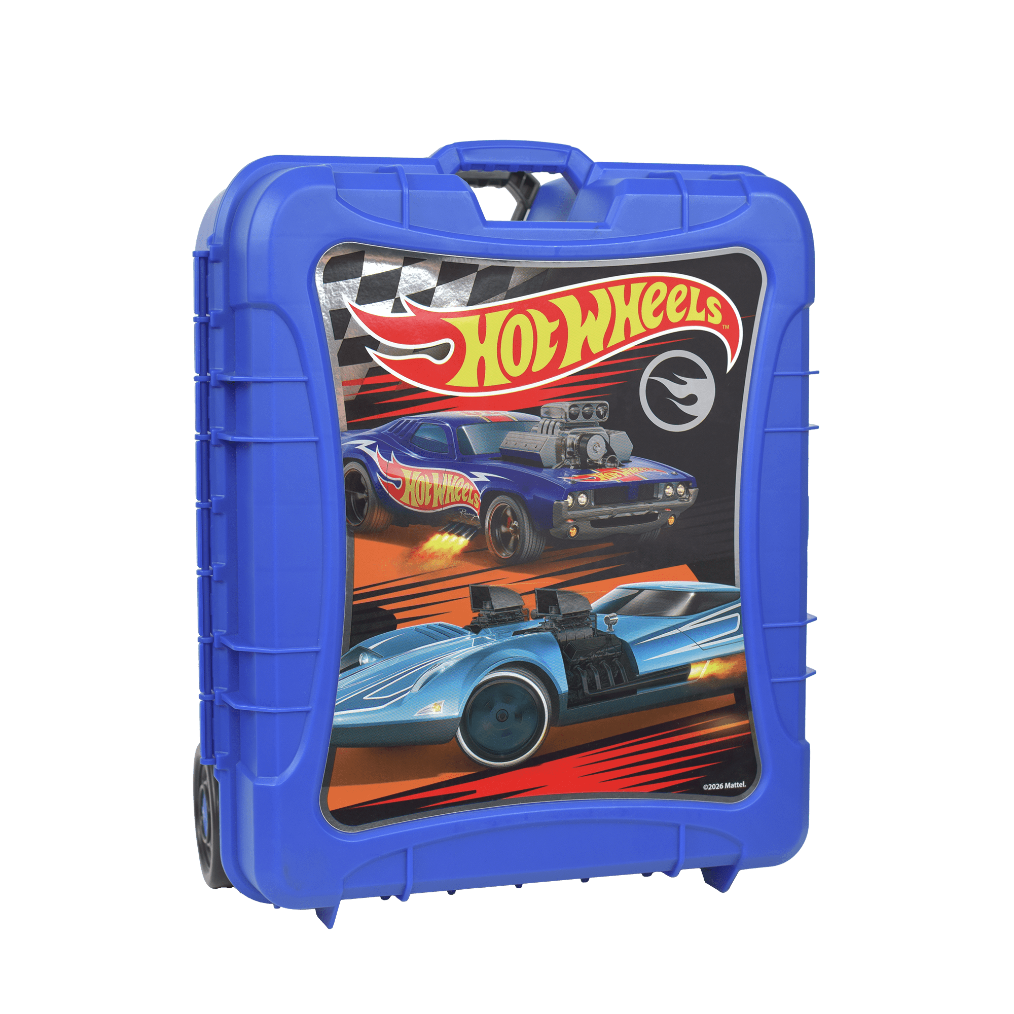 Hot Wheels 110 Vehicle Playsets Plastic Carrying Case in Blue, for Child Ages 3+