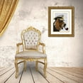 thumbnail image 3 of Fab Funky 15x18 Gold Ornate Wood Framed with Double Matting Museum Art Print Titled - Basset Hound Sea Dog, 3 of 4