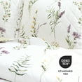 thumbnail image 5 of Lush Decor Watercolor Wildflower Scallop Edge Floral Quilt Set, 3 Piece Set, Full/ Queen, Neutral & Multi - Pretty Botanical Bedding Set - Scalloped Quilt - Garden Flowers - Spring Decor, 5 of 10