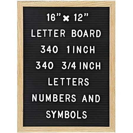 Felt Letter Board with 680 Letters, Numbers & Symbols 16 x 12 inch ...
