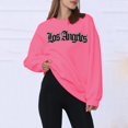 thumbnail image 3 of Vedolay Women Hoodless Hoodies Pullover Tops Sweaters Casual Comfy Fall Fashion Outfits Clothes 2023 Hot Pink,XL, 3 of 4