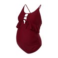 thumbnail image 3 of Ketyyh-chn99 Maternity Swimwear Pregnancy Swimwear Bikini Women Maternity Swimwear One-Piece Pregnancy Swimsuit Bathing Suits Adjustable Swimwear Red,M, 3 of 5