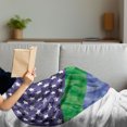thumbnail image 3 of Pride Soft Flannel Fleece Throw Blanket, Big Heart Shape and American USA Flag Rainbow with Low Poly Art Effects Gay Rights, Cozy Plush for Indoor and Outdoor Use, 60" x 80", Multicolor, by Ambesonne, 3 of 5