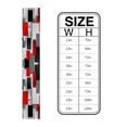 thumbnail image 5 of Geometric Figure Red Black Gray Solid Abstract Table Runner Home Wedding Table Mat Centerpieces Decoration Dining Tablecloth, 5 of 6