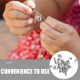 thumbnail image 3 of 40pcs Stainless Steel Cord Ends Metal Rope End Caps Mini Oval Shaped Terminators for DIY Crafts Jewelry Making Supplies, 3 of 3