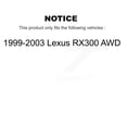 thumbnail image 2 of CMX Front Rear Disc Brake Rotors Kit for Car 1999-2003 Lexus RX300 AWD K8-101295, 2 of 8