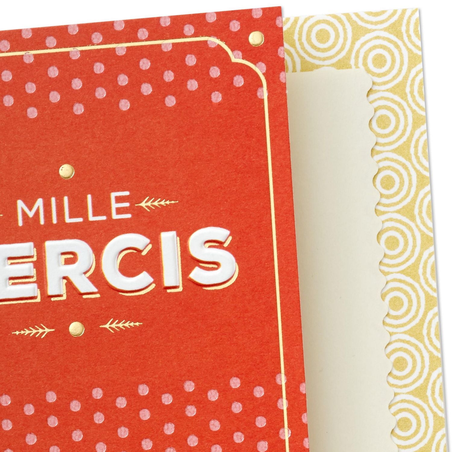 Carte de remerciement – Hallmark (Mille mercis)