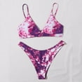 thumbnail image 2 of LYXSSBYX Swimsuits for Women Two Piece Womens Women Gradient Print Bikini Two Piece Swimwear Push-Up Swimsuit Bathing Suit, 2 of 8