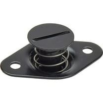 Allstar Performance ALL19116 Quick Turn Fastener - Self Ejecting - Flush Head - Slotted - 7/16 x 0.500 in Body - Black Anodized Aluminum - Set of 50