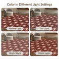 thumbnail image 5 of ODIKA 9'x12' Pink Maroon Geometric Design Washable Area Rug Intricate Diamond Pattern with Modern Flair Non-Shedding, Easy Care for Master Suite, California King, Under Bed, 5 of 5