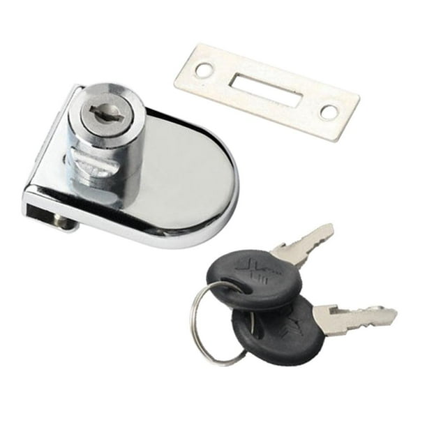 Cerradura para puerta corrediza de vidrio para vitrina, fácil de usar. 54x38mm A