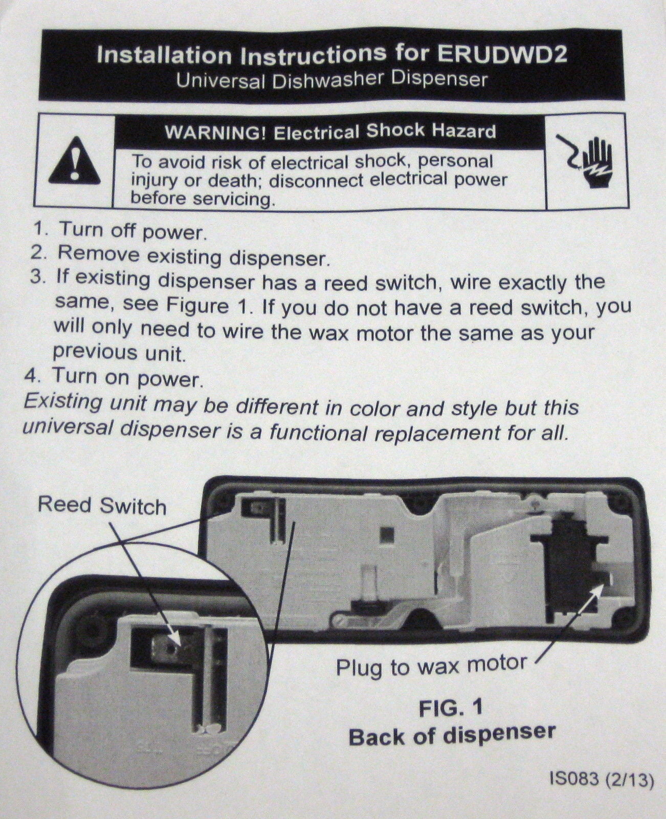 Dishwasher Dispenser, Color May Vary, Replaces Electrolux