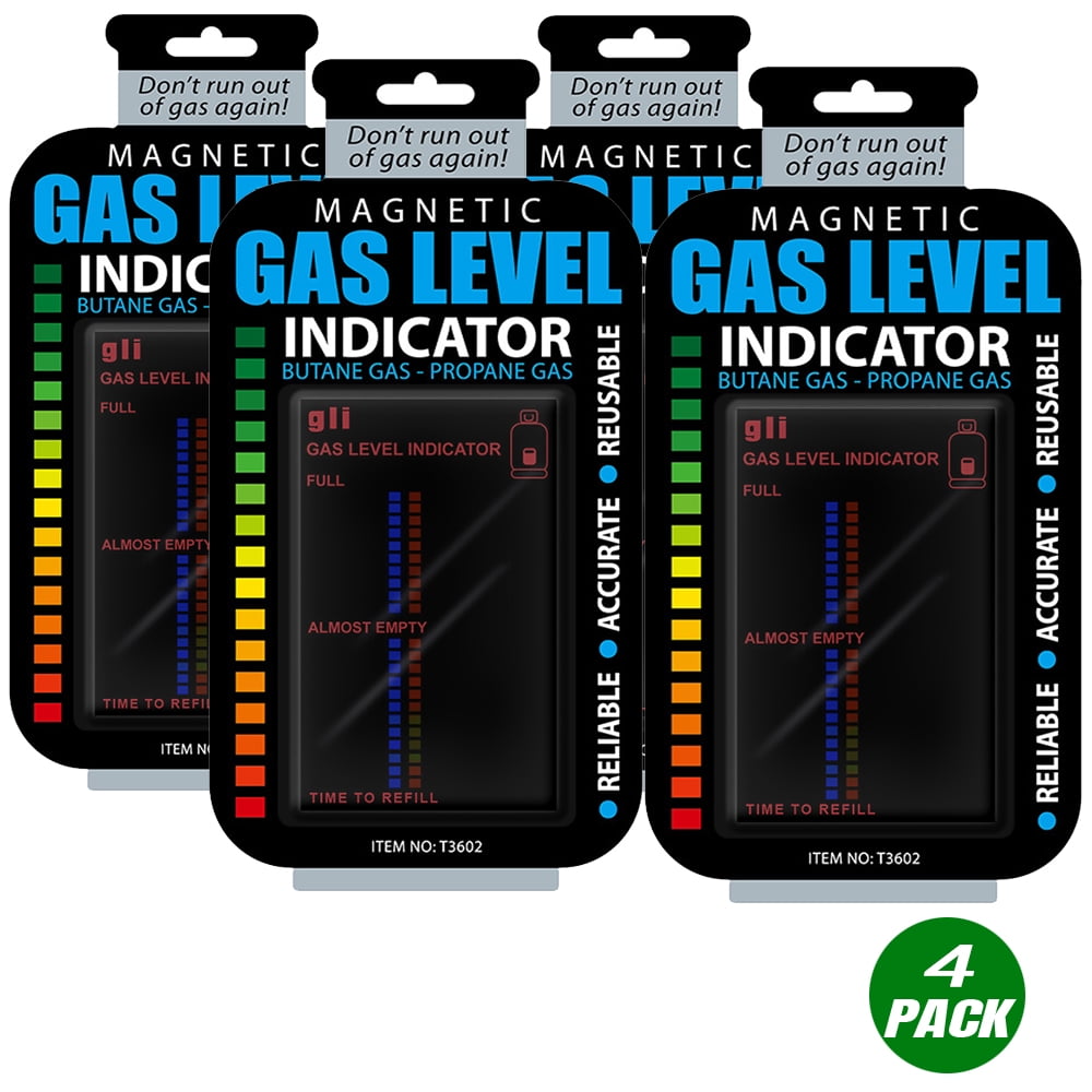 Magnetic Gas Level Indicator, Practical Propane Butane LPG Fuel Gas Bottle  Gauge Tank Level Indicator - 4 PACK 
