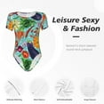 thumbnail image 6 of Naloa Vegetable Women's Short-Sleeved Onesie, One-Piece Swimsuit for Parties, dates, clubs - Small, 6 of 9