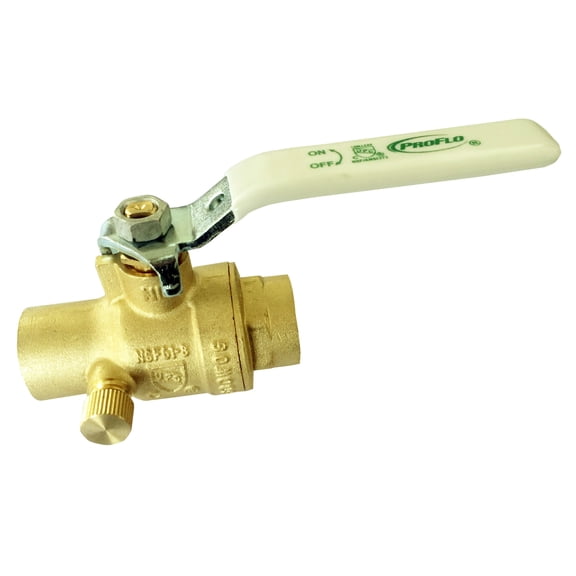 Proflo Pfxr858pf 3/4" Full Port Ball And Waste Valve