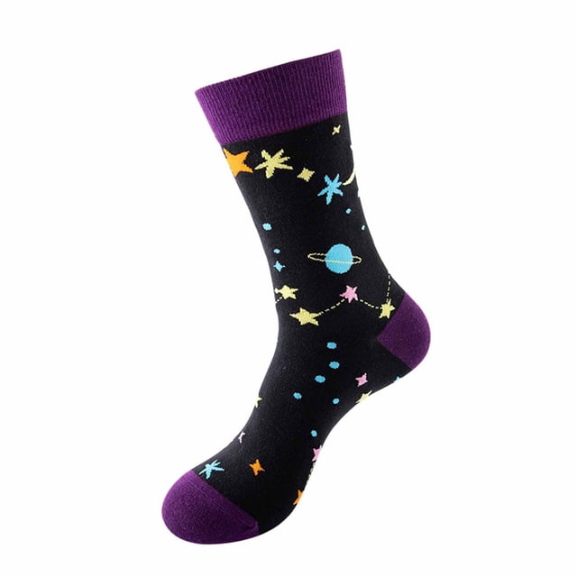 Autumn And Winter Warm Medium Tube Socks Printed Cartoon Socks Sports Socks Sock Multicolor