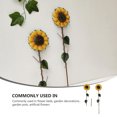 thumbnail image 3 of ADDHAT 2Ud Estacas Para Jardín Girasol Amarillo Metálico Ideal Para Decorar, 3 of 8