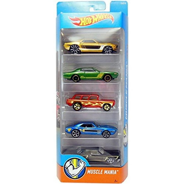 Hot Wheels, 2016 Muscle Mania 5-Pack - Walmart.com - Walmart.com