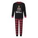 thumbnail image 3 of Conjunto de pijamas familiares a juego para Navidad 2025, camiseta de manga larga con estampado de letras y pantalones a cuadros, ropa de dormir para estar en casa, 3 of 4