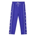 thumbnail image 3 of Sweatpants for Men 2025 Open Bottom Side Button Drawstring Joggers with Pockets Mens Casual Pants Trousers, 3 of 8