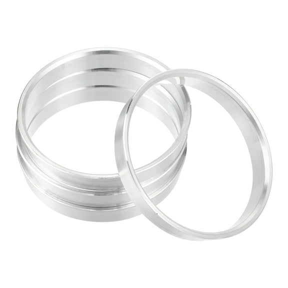 4pcs OD 66.6mm to ID 63.4mm Aluminum Alloy Car Hub Centric Rings Wheel Bore Center Spacer Replacement