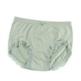 thumbnail image 2 of HUPOM Women Boxers Underwear Panties In Clothing Briefs Activewear Tie Comfort Waist Green S, 2 of 3