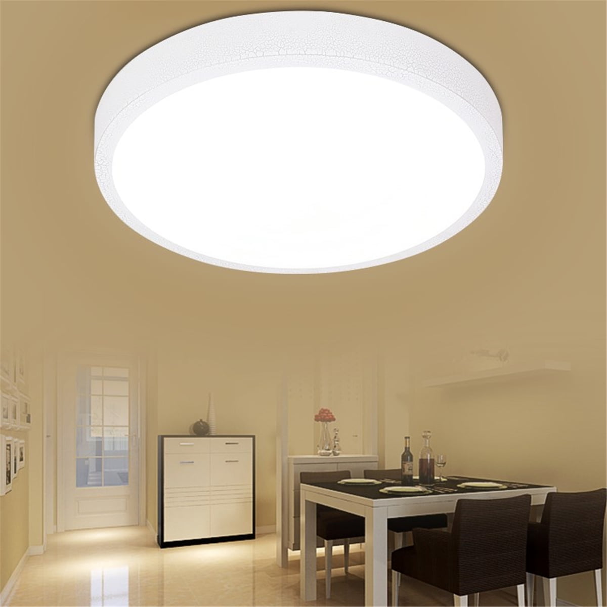 12w Round Ceiling Mount Lights Bedroom Hanging Lamp Home Room Fixture Lighting