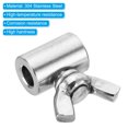 thumbnail image 4 of Unique Bargains 304 Stainless Steel 7mm Hole Wire Rope Clips, 6Pcs Wire Rope Clamp Fasteners Screws, Silver, 4 of 7