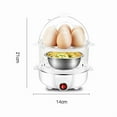 thumbnail image 3 of Electric Egg Boiler Universal 7 Egg Boiler Steamer Fried Egg Cooking Tool Kitchen Utensils Breakfast Maker (White), 3 of 7