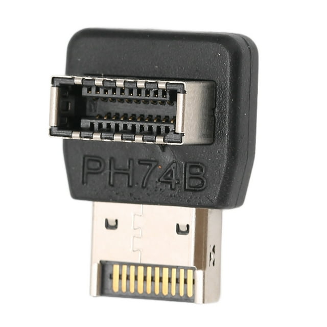 Usb Front Panel Adapter, Stable Connection USB3.1 TYPE E Adapter Computer Motherboard USB3.1 TYPEE Adapter 90 Degree Steering Elbow