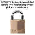 thumbnail image 4 of 4 Pack 3/4" Solid-brass Keyed-alike Padlock, Master Lock, 120Q, 4 of 5