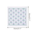 thumbnail image 3 of INSPIRE CHIC Women's Floral Printed Cotton Blended Scarves, Small Square Flowers Gauze Headscarf Neckerchief 21.7x21.7" Purple, 3 of 6