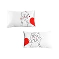 thumbnail image 2 of Dvkptbk Polyester Taie d'Oreiller en pour Couple de la Saint-Valentin, 2 of 6