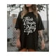 thumbnail image 1 of THICK THIGHS & PRETTY EYES PRINT WOMEN'S T-SHIRT, Ladies Summer Outfit, Gift For Women, Mothers Gift, Gift For Girl Friend, Full Size, Full Color, 1 of 7