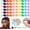 Heart-Shaped, variant on 100 count Large Hair Beads,Butterfly Hair Beads Kit with 50 Hair Ties & Beading - Rubber Hair Beads Hair for Women (Braids, Ponytail, Party, Wedding)
