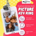thumbnail image 6 of Mini Film Photo Keychain Picture Holder with Bell – Clear Photo Frame Key Chain for Instax Fujifilm Polaroid Mini 9 Film - DIY Picture Keychains for Wallet Size Photos, Gifts, Yellow, Set of 1, 6 of 7