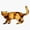1pcs, variant on Cute Shredded Potato Tater Tot Cat Adorable Feline Fast Food Side Snack Animal Mashup Decal For Laptop Sticker