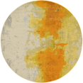 thumbnail image 1 of Unique Loom Tapis de Zone en Détresse Estrella 8' x 8' Rond Jaune/beige, 1 of 2