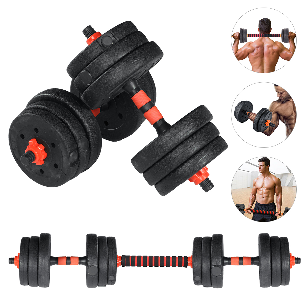 Adjustable Dumbbells,2 x 25 lbs Weights Set Fast Adjust Dumbbell Weight for Exercises Pair Dumbbells for Men and Women in Home Gym Workout Equipment,Set of 2 Packages 