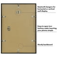 thumbnail image 3 of Americanflat 12x17 Picture Frame with Polished Plexiglass Streamline Collection Thin Border Wall - Black, 3 of 7