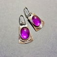 thumbnail image 5 of HOOUN Vintage 925 Silver Women Cubic Zirconia Dangle Drop Earrings Wedding Jewelry-#5, 5 of 5