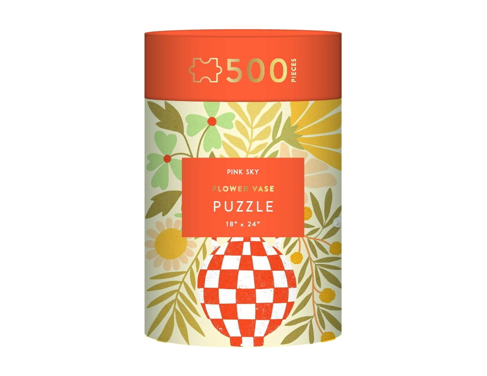 Pink Sky Puzzle 500 Piece Cylinder Tube Gift Jigsaw Puzzle