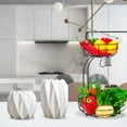 thumbnail image 5 of Fuleadture 2-Tier Countertop Fruit Basketswith Banana Holders in Kitchen for kitchen-Bronze, 5 of 6