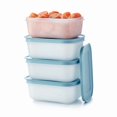 thumbnail image 2 of Tupperware Plastic Essentials Freezer Mates Shallow 4 Piece Container Set - 450Ml - Food Storage - Easy To Stack & Organise - Durable & Reusable - Airtight Lid - Great For Leftovers & Reduce Waste, 2 of 2