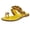 Yellow, variant on Beach Sandals for Woman Cute Pineapple Flat Open Toe Slide Fashion Slip on Slides Dressy Comfortable Bohemian Summer Thong Flip Flops