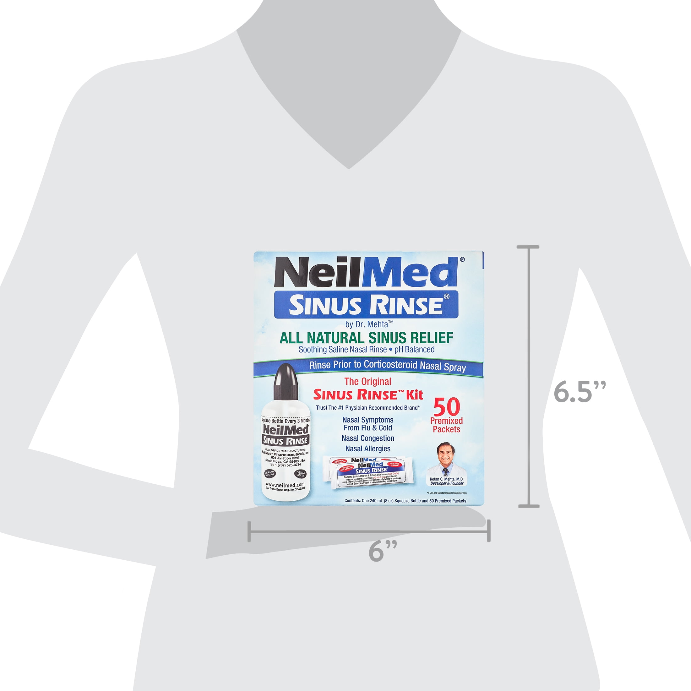  Croing 𝙉𝙖𝙨𝙖𝙡 𝙄𝙧𝙧𝙞𝙜𝙖𝙩𝙞𝙤𝙣 Nasal Rinse Kit (120 Salt  Packs) : Health & Household
