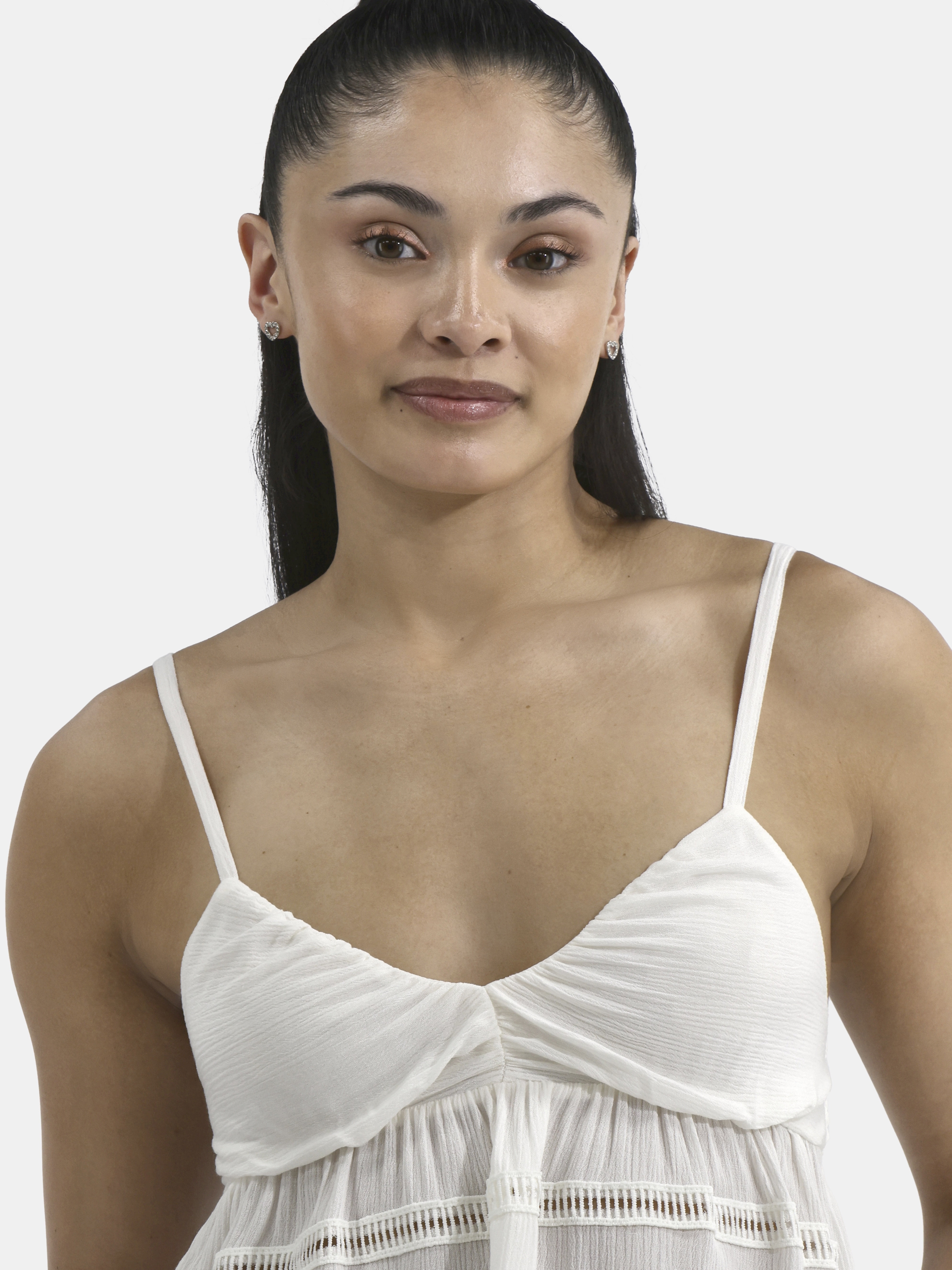 No Boundaries Hanky Hem Cami with Lace, Women's