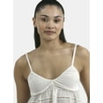 thumbnail image 4 of No Boundaries Hanky Hem Cami with Lace, Women's, 4 of 5