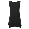thumbnail image 3 of SSOULM INCH & FIT Women's Round Neck Sleeveless Asymmetrical Hem Tunic Tank Top. Made in U.S.A, 3 of 4