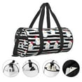 thumbnail image 3 of Fotbe Cute Chicken Bolsa Deportiva de Lona Plegable con Estampado, Bolsa de Gimnasio con Bolsillo Seco/Húmedo, Bolsa de Viaje Ultraligera de Gran Capacidad, 3 of 6